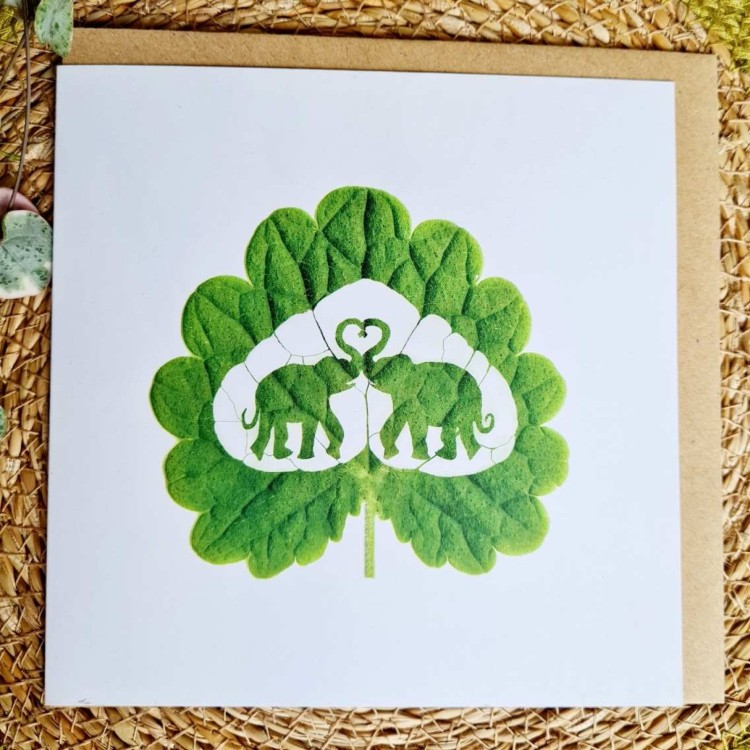 1 Tree Cards - Elephant Love
