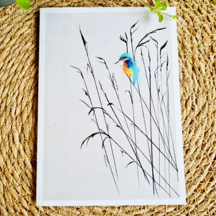 1 Tree Card - Little Kingfisher