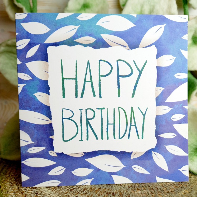 1 Tree Cards - Birthday Leaves