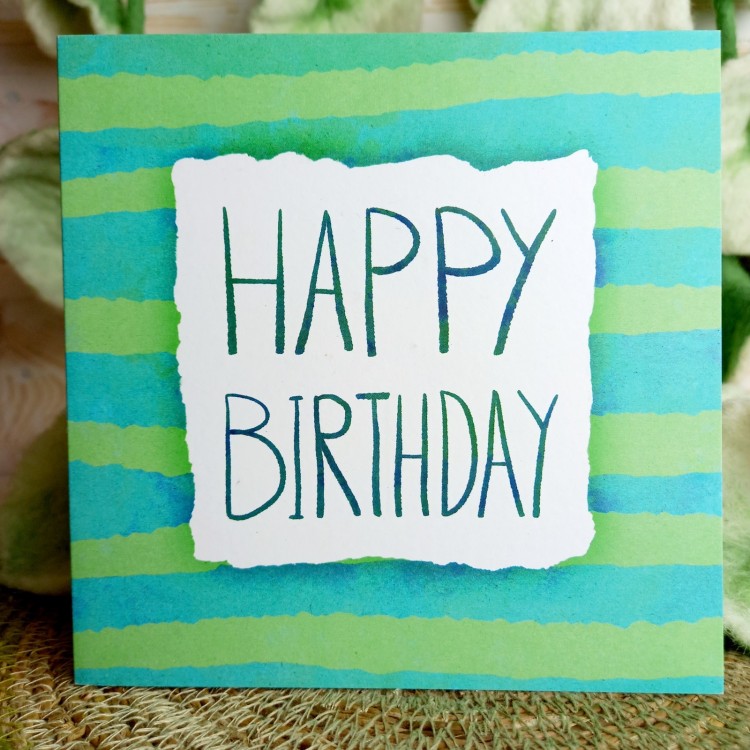 1 Tree Cards - Birthday Stripes