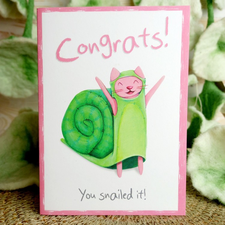 1 Tree Cards - Congrats! You Snailed It!
