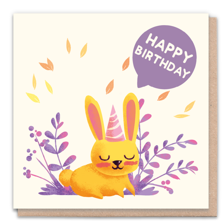 1 Tree Cards - Happy Birthday Rabbit