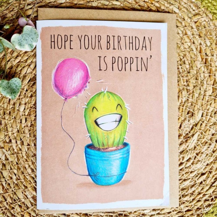 1 Tree Cards - Poppin' Birthday