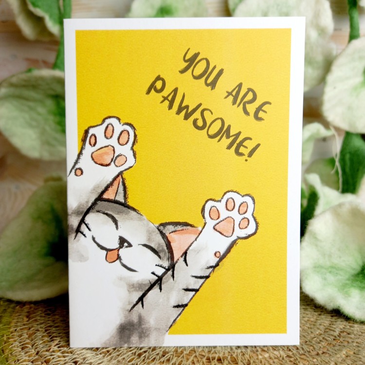 1 Tree Cards - You are Pawsome!