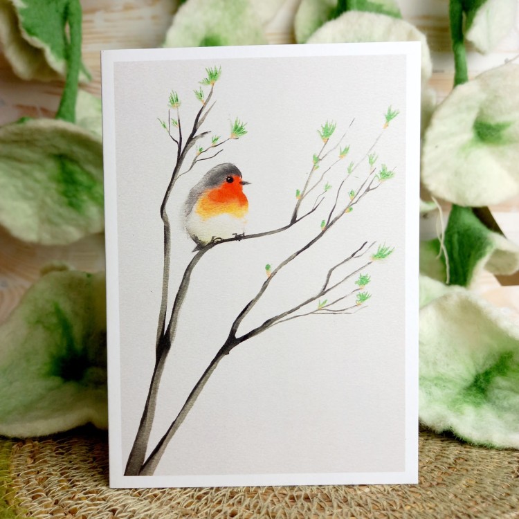 1 Tree Cards Garden Companion - Robin