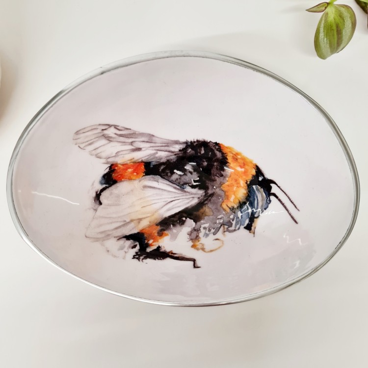 Tilnar Art Bee Oval Bowl