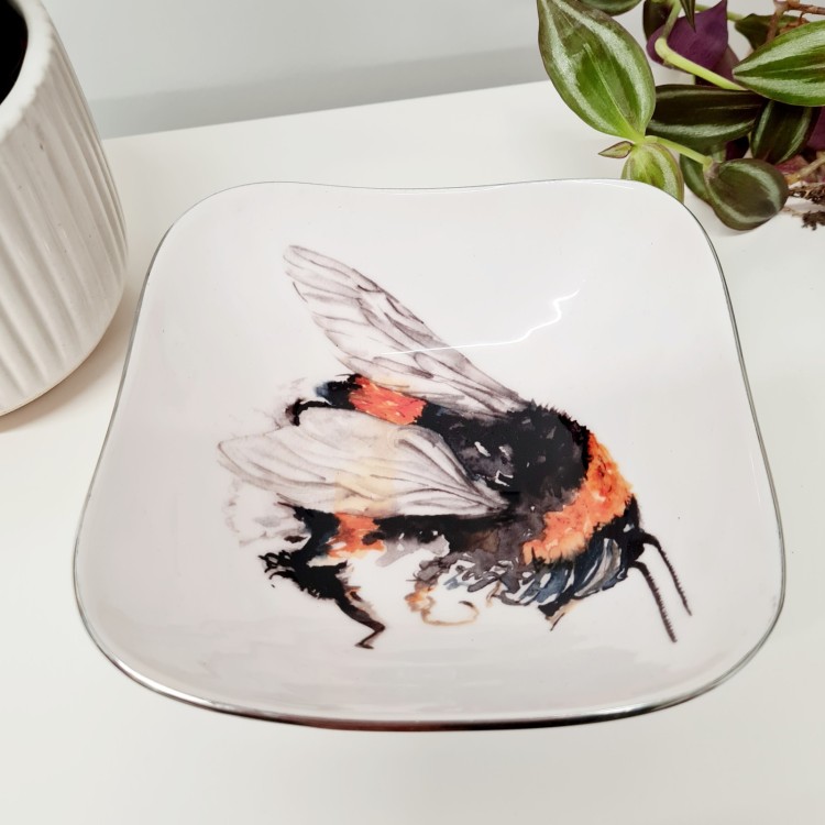 Tilnar Art Bee Square Bowl
