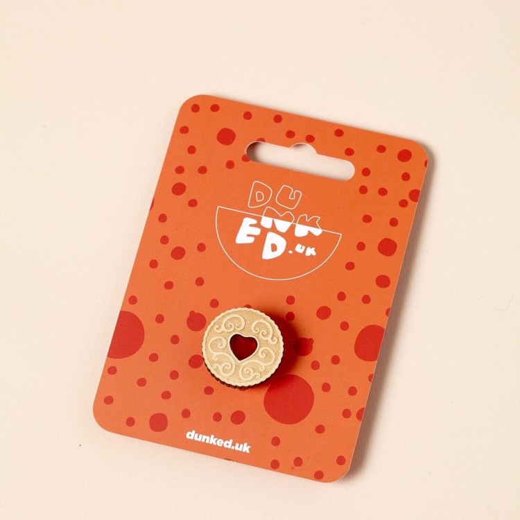 Biscuit Pin Badges