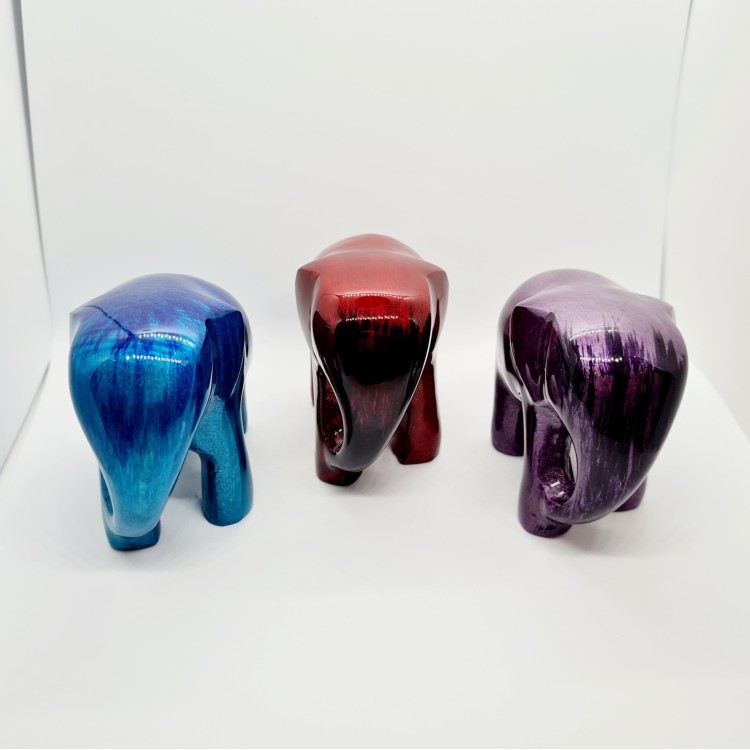 Tilnar Art-Brushed Enamelled Medium Elephant