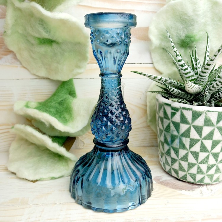 Casse Verde Tilda Glass Candlestick Ink