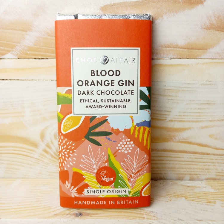 Dark Chocolate Bar -  Blood Orange Gin