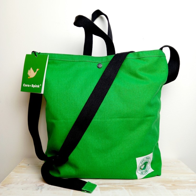 Cora & Spink Goat Tote Green