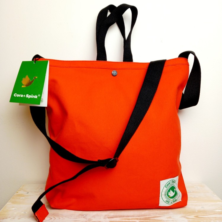 Cora & Spink Goat Tote Orange