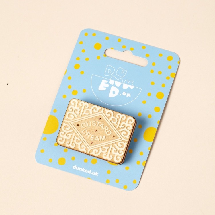 Custard Cream Badge