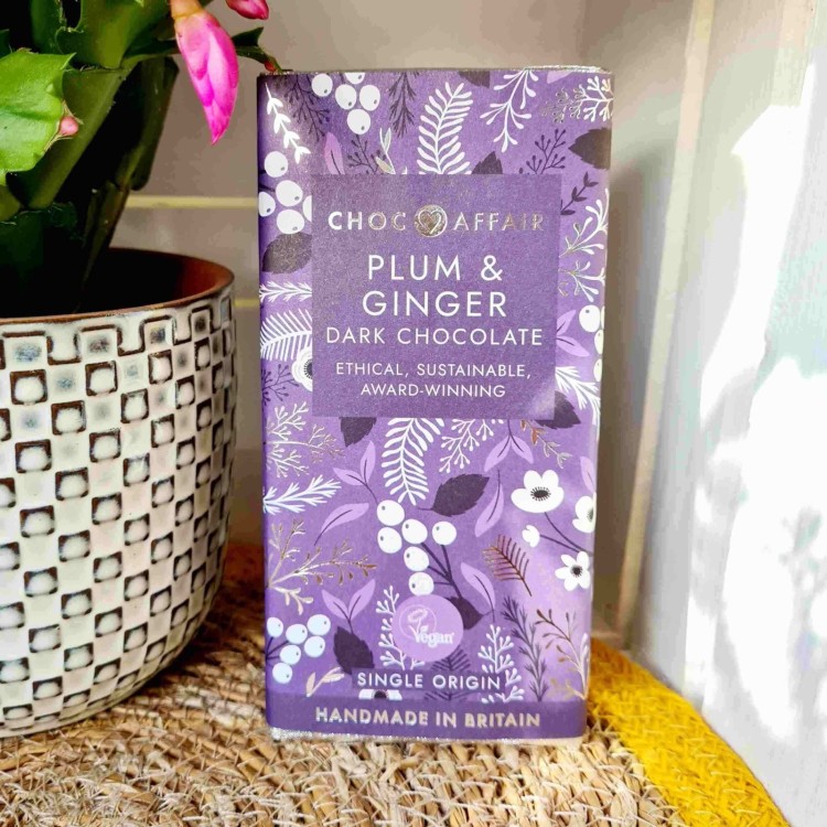Dark Chocolate Bar - Plum & Ginger