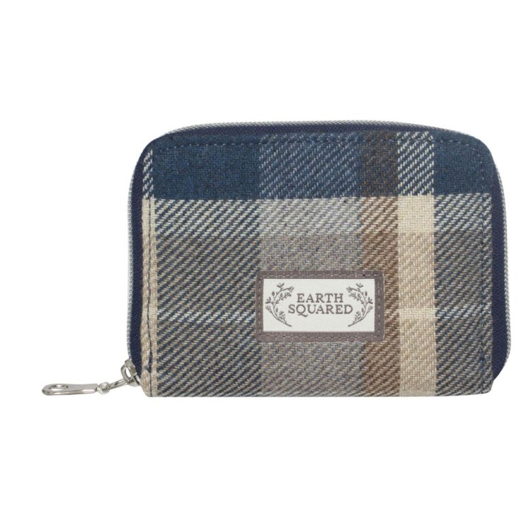 Earth Squared Navy Tweed Wallet