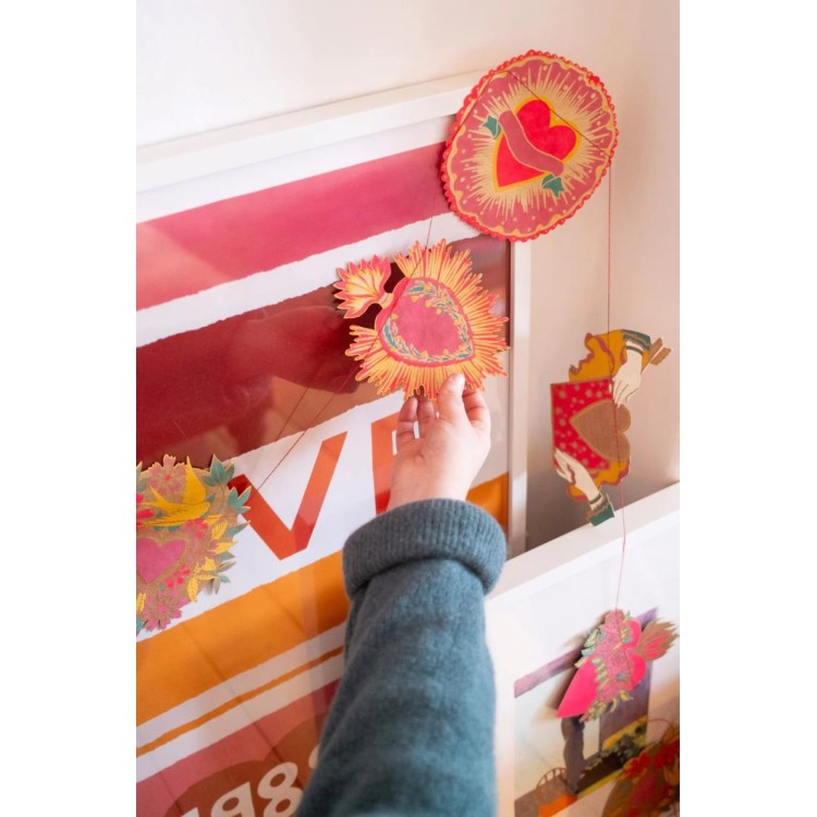 East End Press Heart Sewn Garland
