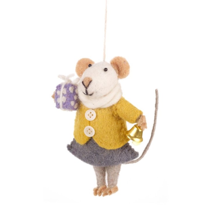 Felt So Good  Agnes Mouse Hanging Decoration