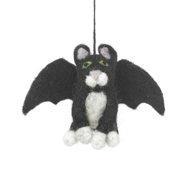 Felt So Good Batty Catty Handmade Felt Decoration