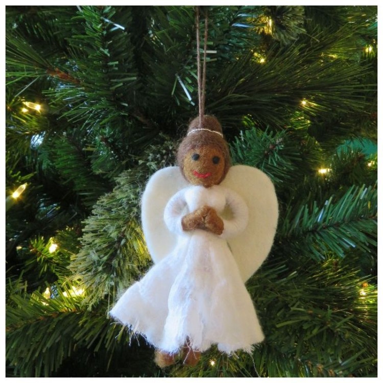 Felt So Good Christmas Angel Hanging Tree Decoration