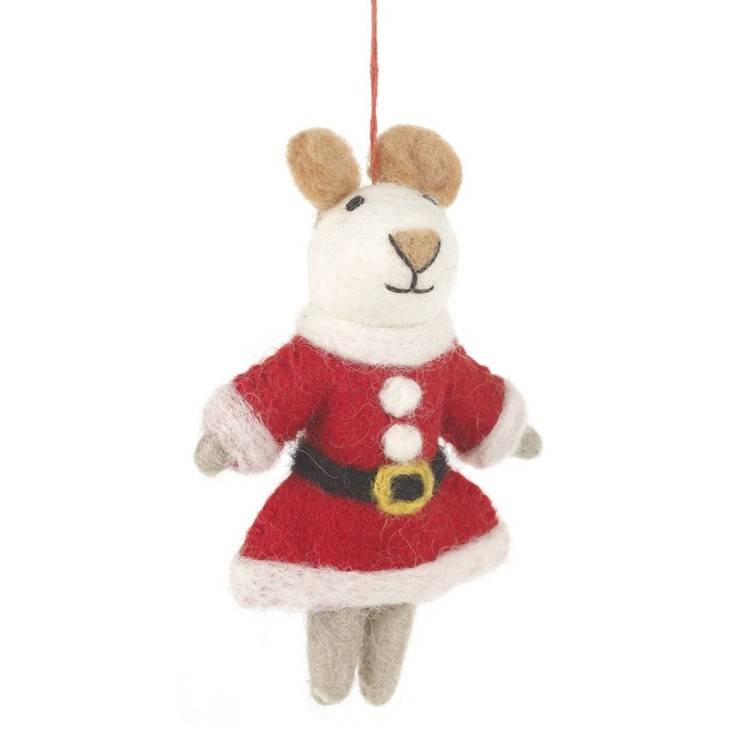 Felt So Good Christmas Mrs Santa Paws Hanging Decoration