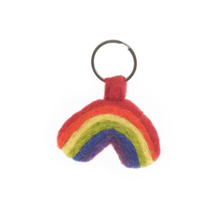 Felt So Good Rainbow Keyring Handmade Felt 