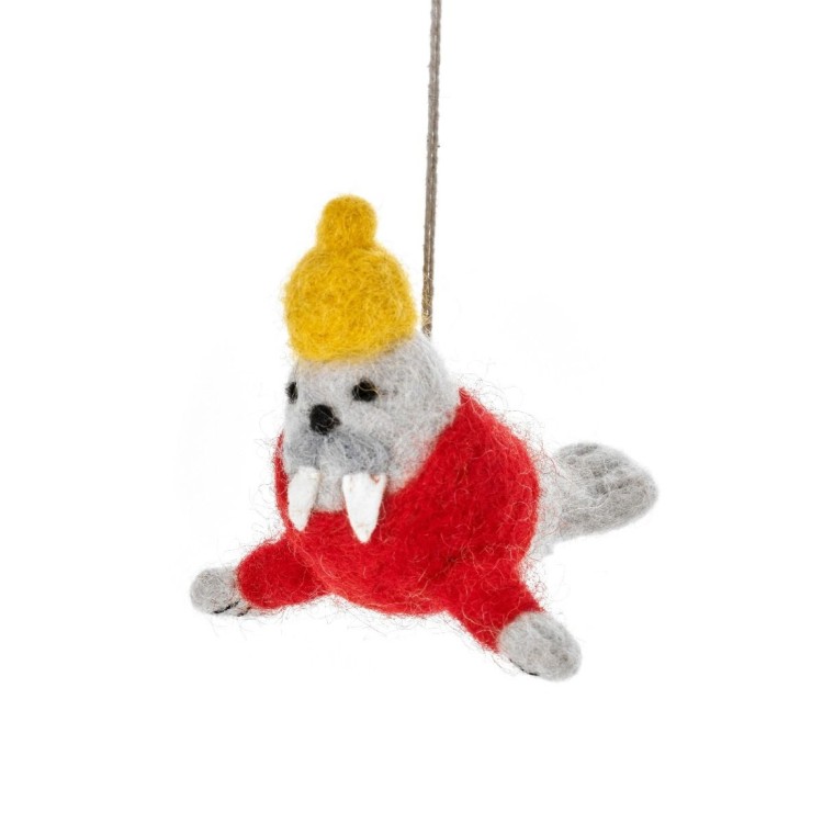 Felt So Good Winston the Walrus Hanging Decoration