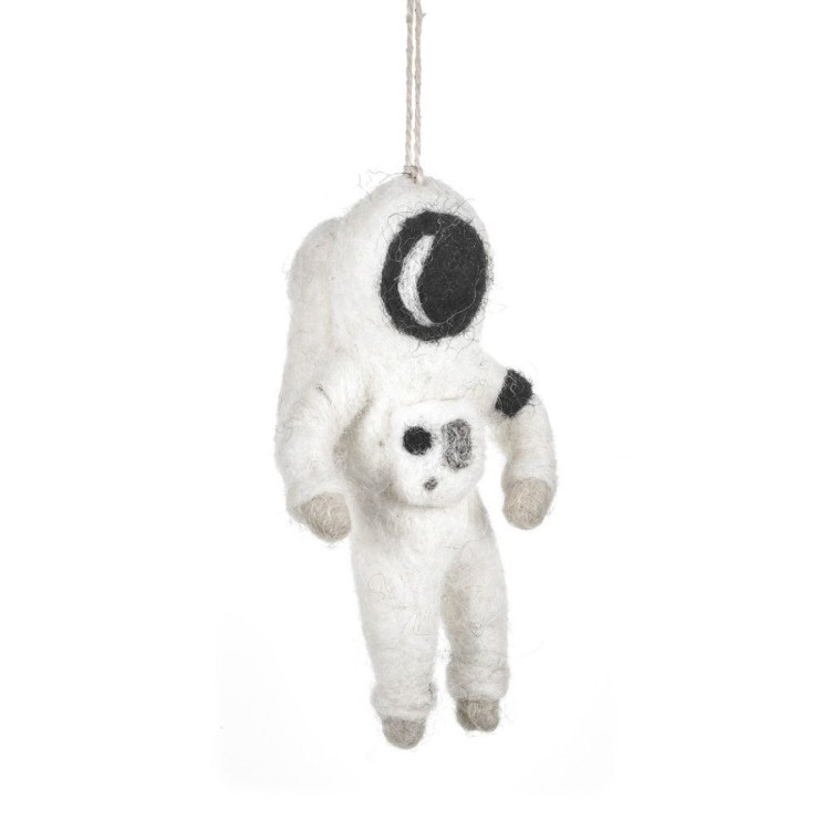 Handmade Felt Spaceman Sam Hanging Decoration