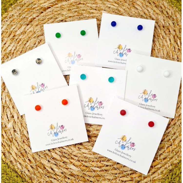 Helen Chalmers Frosted Glass Studs