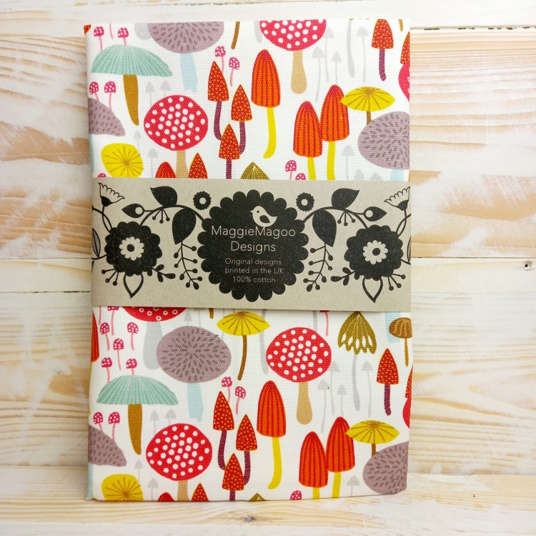 Maggie Maggo Tea Towel Mushrooms on white