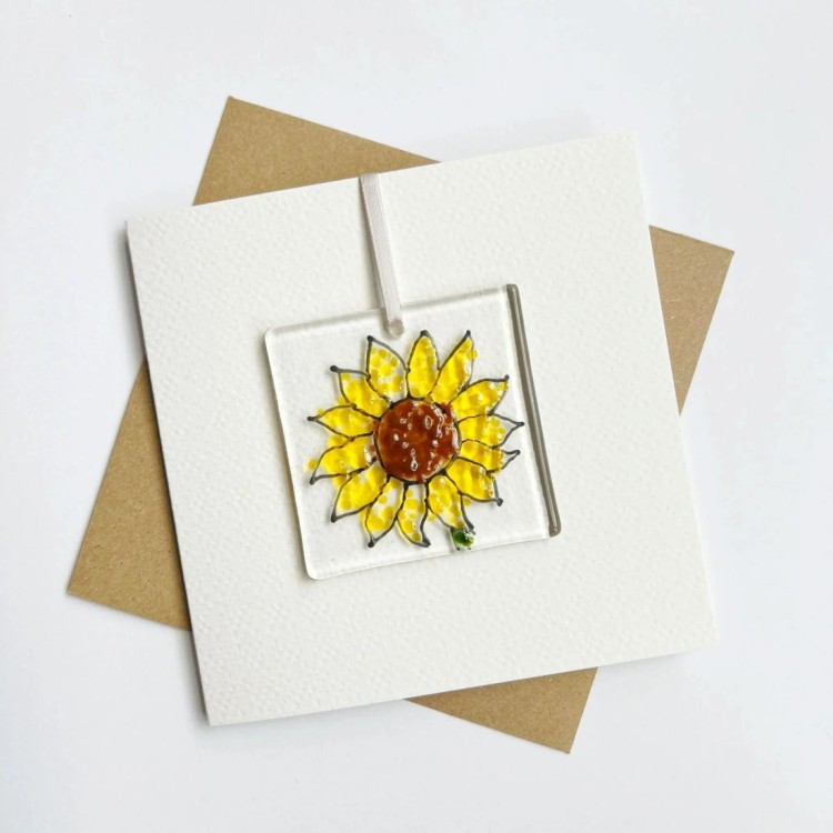 Marc Peters Sunflower Glass Card