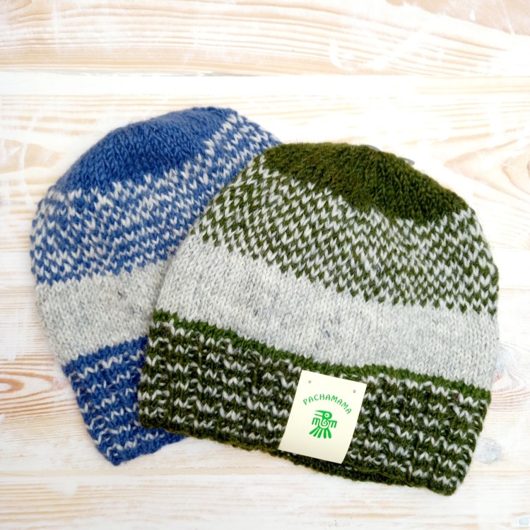 Pachamama Aberdovey Beanie - Denim-Moss