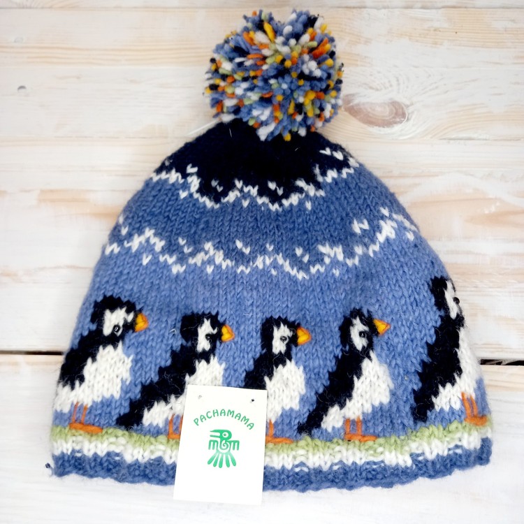 Pachamama Circus of Puffins Bobble Beainie