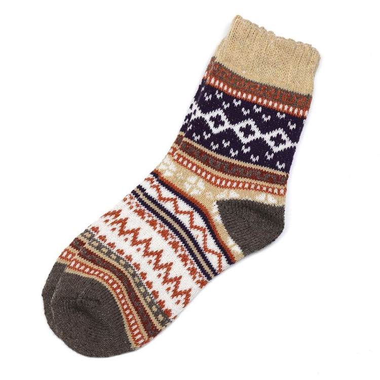 Pom Cosy Mixed Wool Blend Nordic Socks