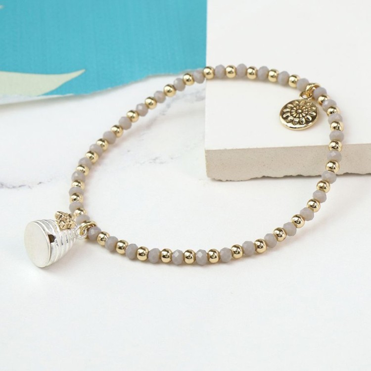Pom Honey Bee And Beehive Beaded Bracelet