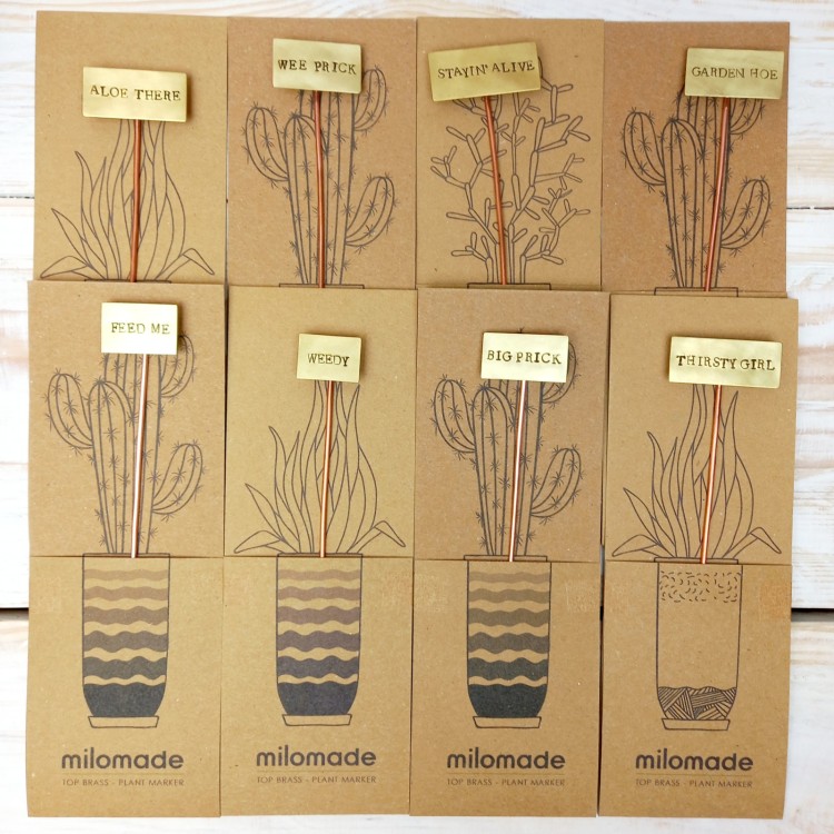 Recycled Brass Plant Markers
