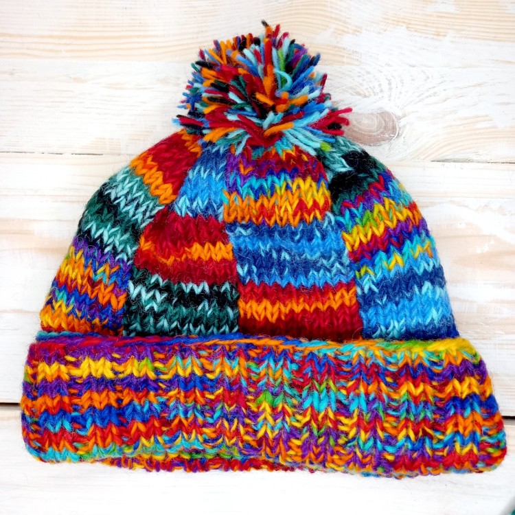 Siesta Multi coloured Bobble Hat