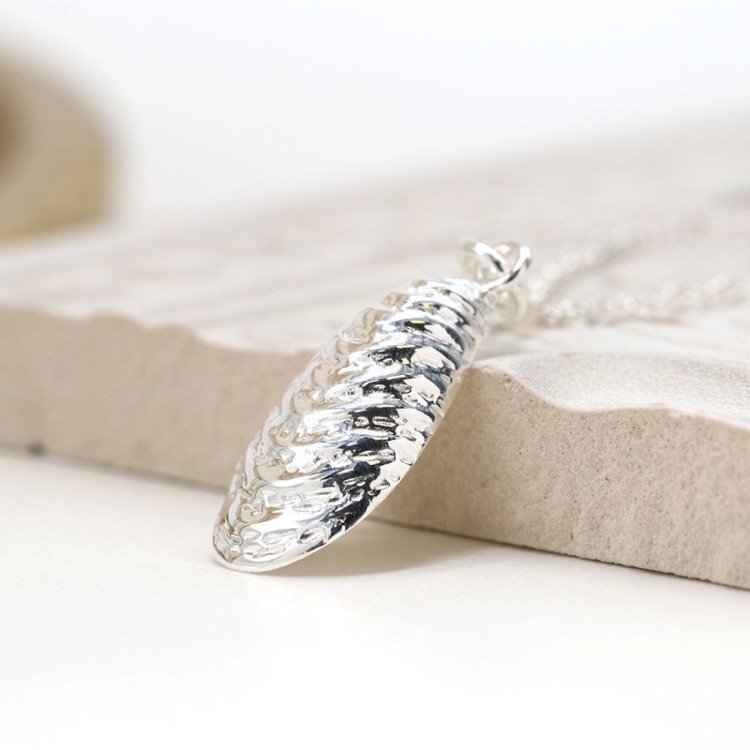 Pom Sterling silver paua shell necklace