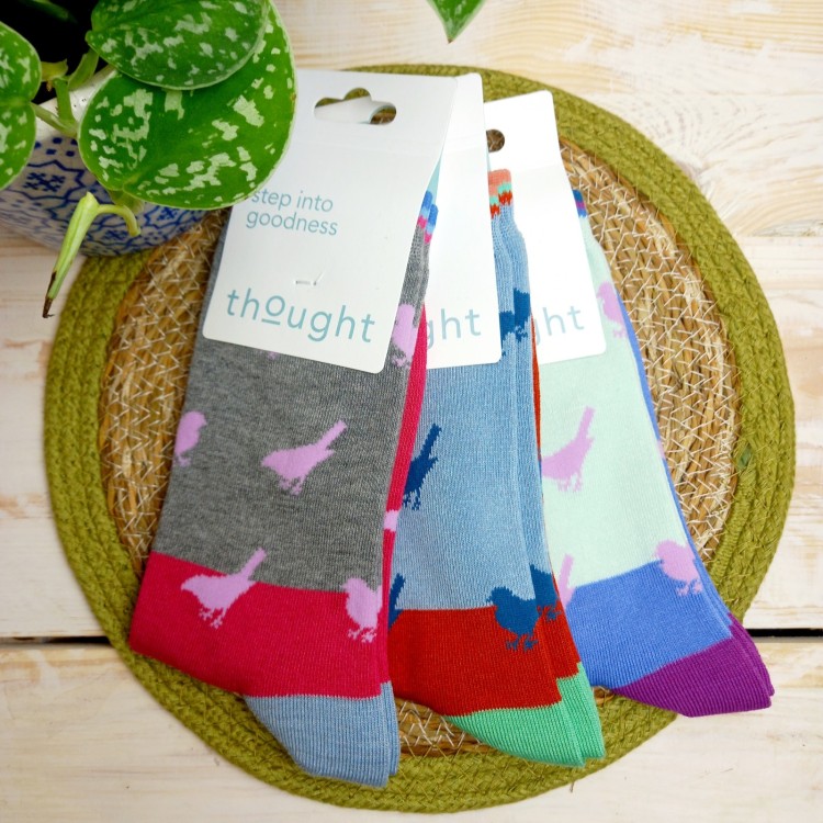 Thought Birdie Colour Block Bamboo Socks