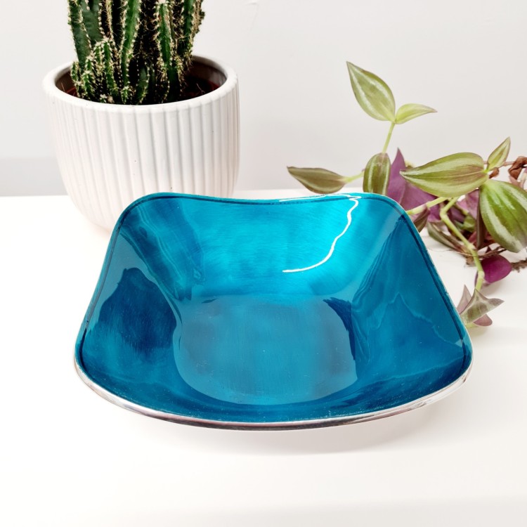 Tilnar Art Blue Square Bowl