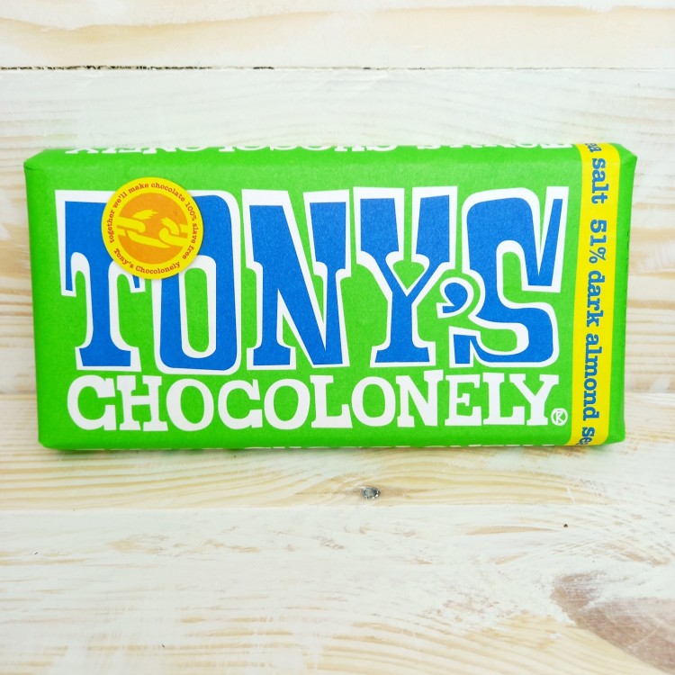 Tony's Chocolonely 51% Dark Almond Sea Salt