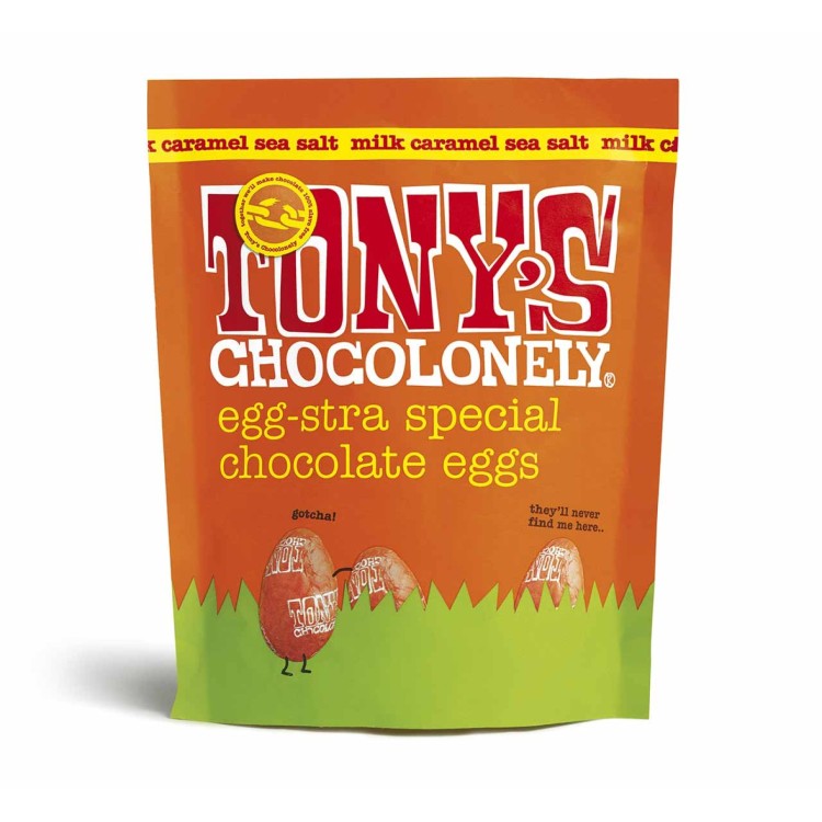 Tony's Chocolonely Easter Egg pouch - Milk Salted Caramel