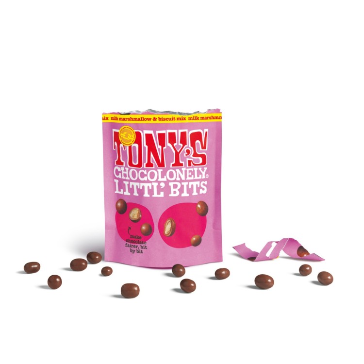 Tony's Chocolonely Littl' Bits Milk Marshmallow & Biscuit Mix