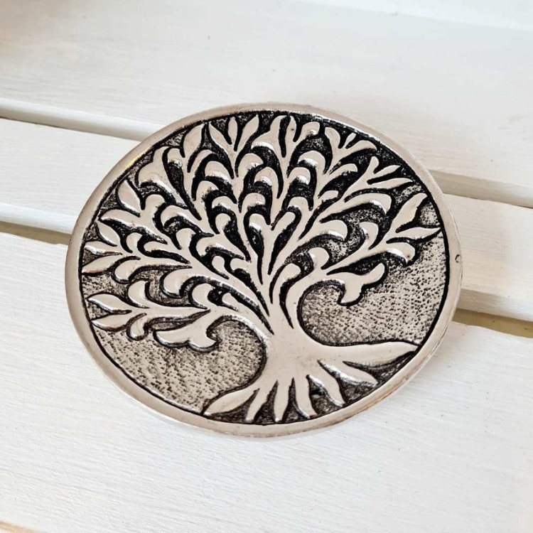 Tree Of Life Aluminium Incense Holder